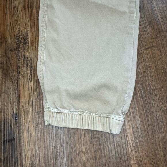 Abercrombie & Fitch Loose size SMALL khaki drawstring pants jogger pockets - Picture 10 of 12